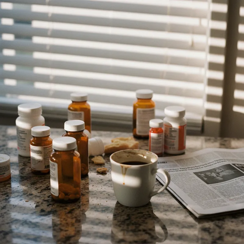 Illustration of health and wellness products
